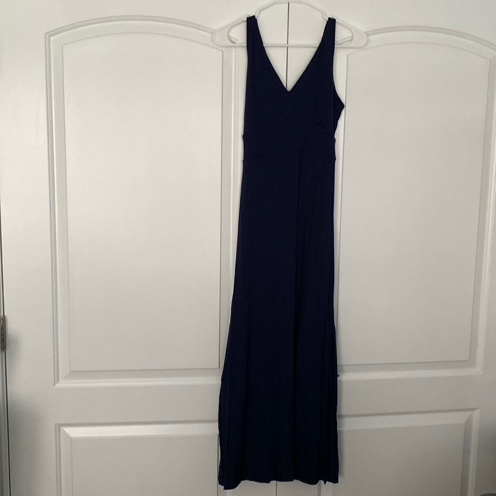 Navy blue maxi dress